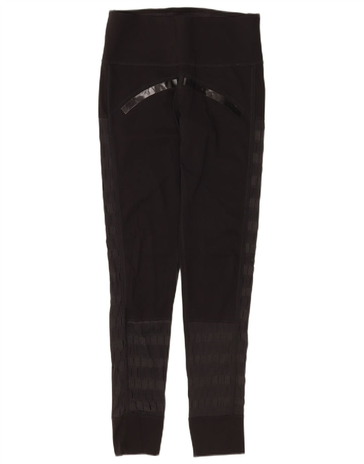 ADIDAS Leggings gráficos Stella McCartney para mujer Reino Unido 8 Pequeño negro a rayas
