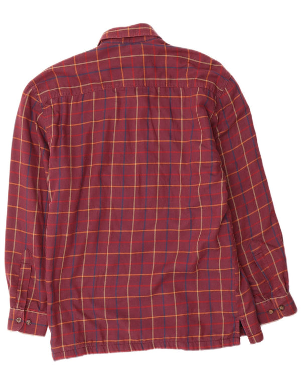 Hoggs Of Fife Camisa De Franela De Leñador Para Hombre Algodón A Cuadros Rojos Pequeños