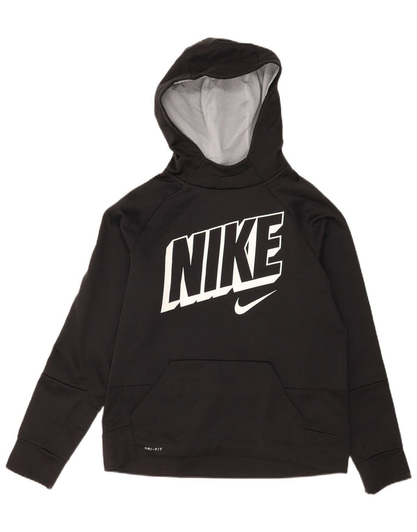 Nike Dri Fit Graphic Sudadera con capucha para niñas 13-14 años XL Negro Poliéster
