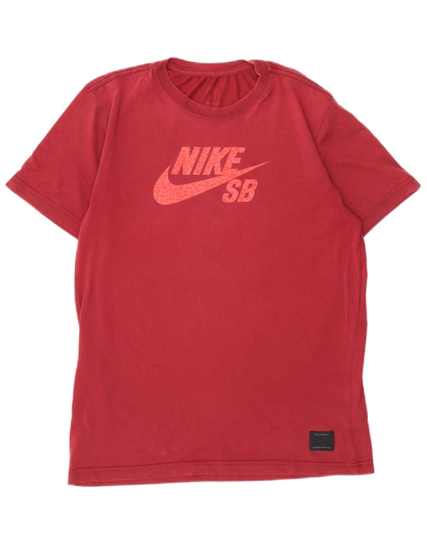 NIKE Camiseta gráfica para mujer Top UK 46 Large Pink Cotton