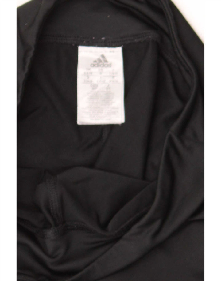 Adidas Leggings Capri para Mujer Reino Unido 8/10 Pequeño Poliéster Negro