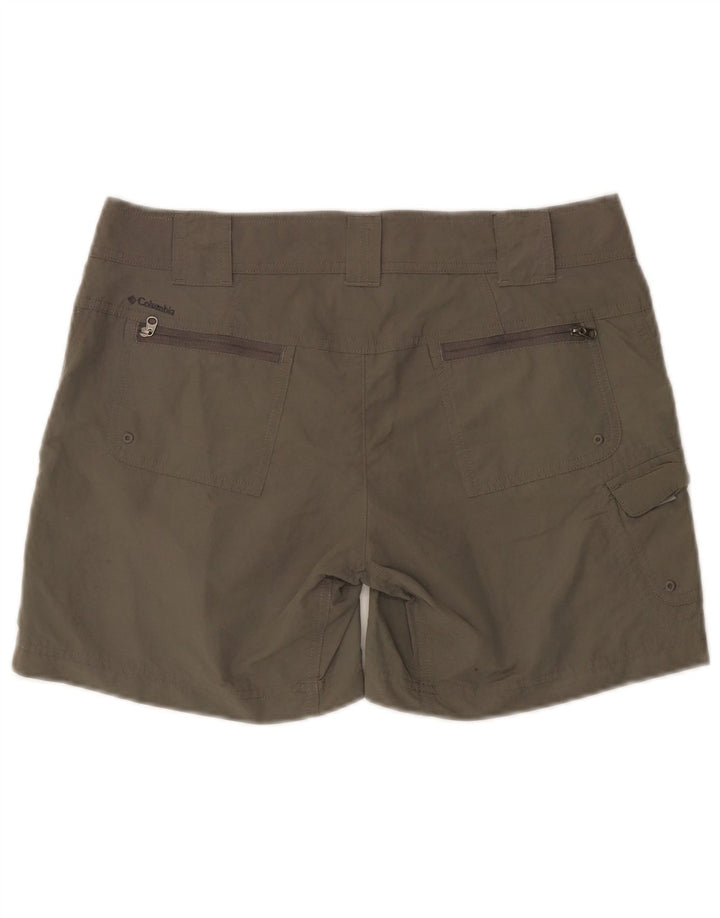 Columbia Pantalones cortos cargo de titanio para mujer US 6 Medium W32 Grey Tactel