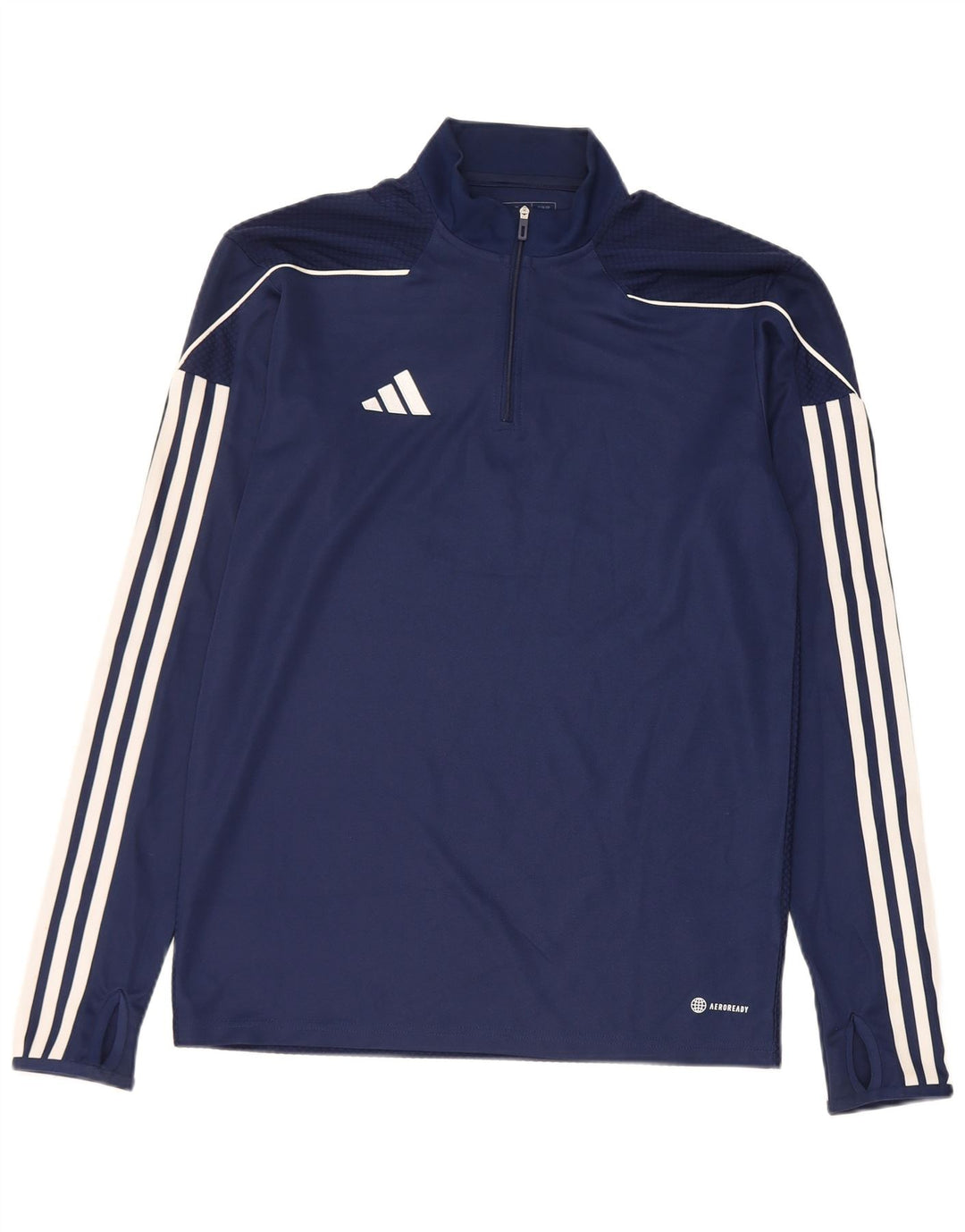 Adidas Hombre Aeroready Slim Fit Jersey Chándal Top Pequeño Azul Marino