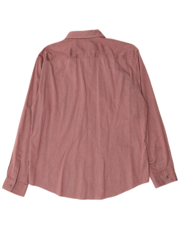 Camisas HUGO BOSS Hombre | Camisa Slim Fit XL Algodón Moteado Rojo