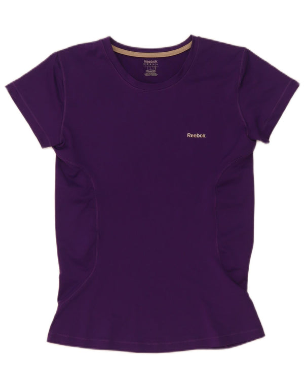 Reebok Camiseta para mujer Top UK 12 Medio Púrpura Poliéster