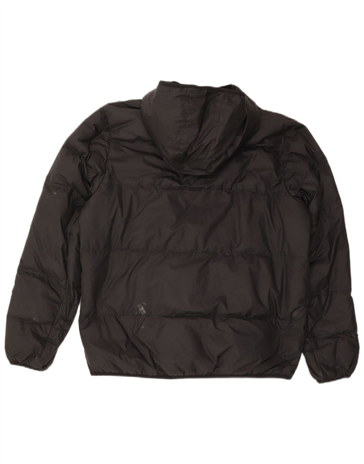 Nike - Chaqueta acolchada con capucha para hombre, talla 40, poliéster negro grande