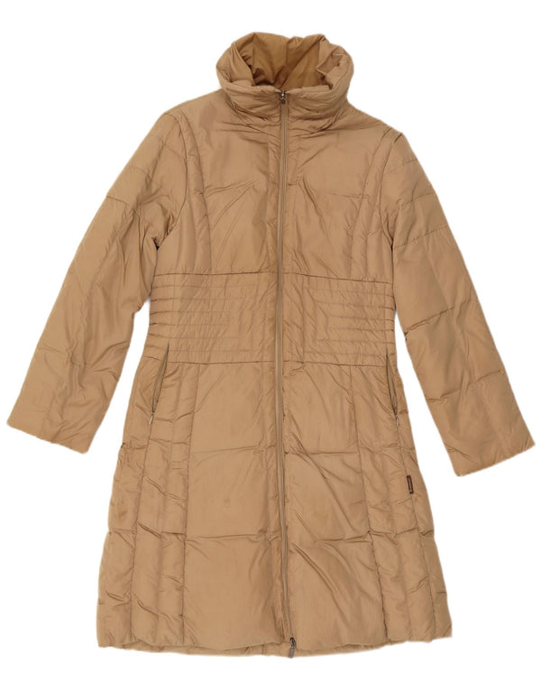 Moncler Mujer Abrigo Acolchado Talla 2 Medio Beige Poliamida