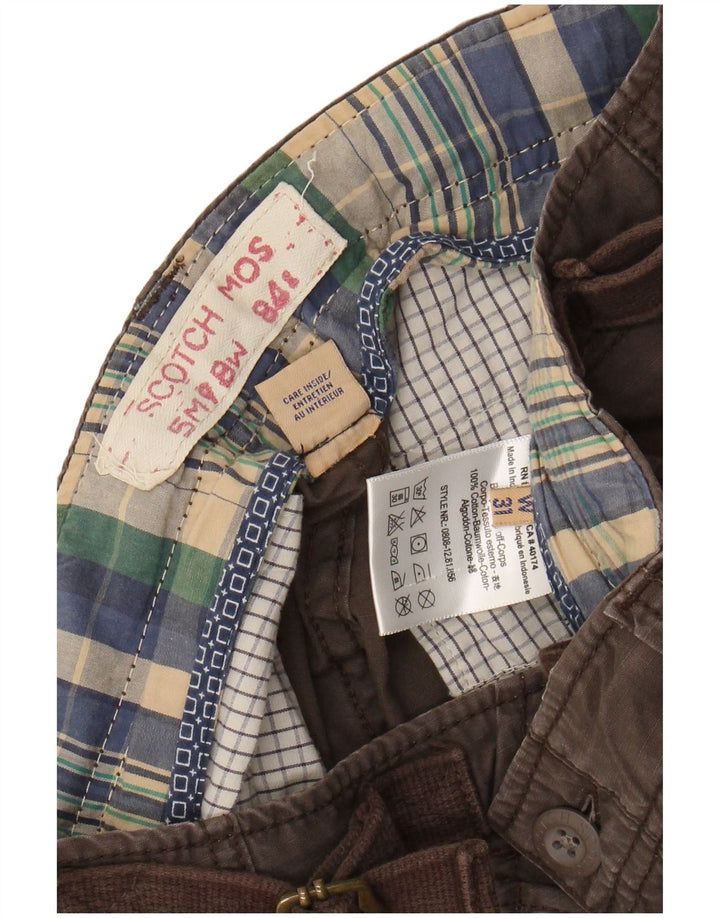 Pantalones cortos tipo cargo Scotch & Soda para hombre W31 Algodón marrón medio