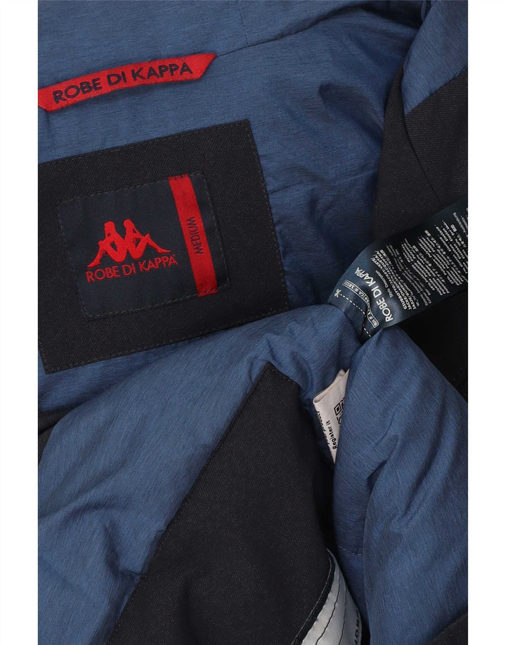 Kappa Chaqueta acolchada con capucha para hombre UK 38 Medium Azul marino Poliamida