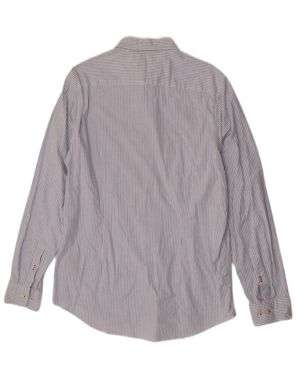 Camisa Tommy Hilfiger Hombre Slim Fit XL Algodón A Rayas Azul