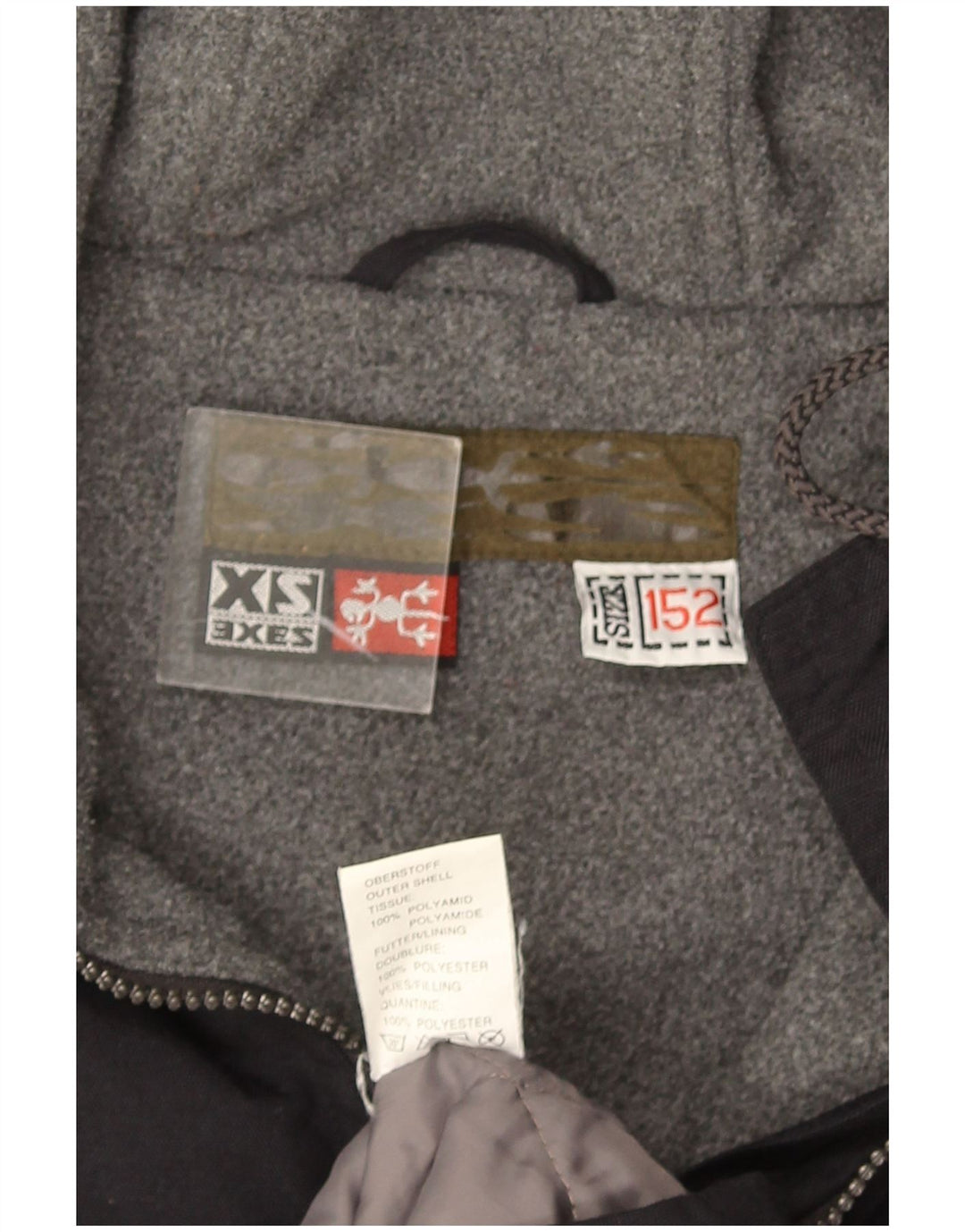 XS Exes Chaqueta cortavientos con capucha para niño 12-13 años Poliamida negro