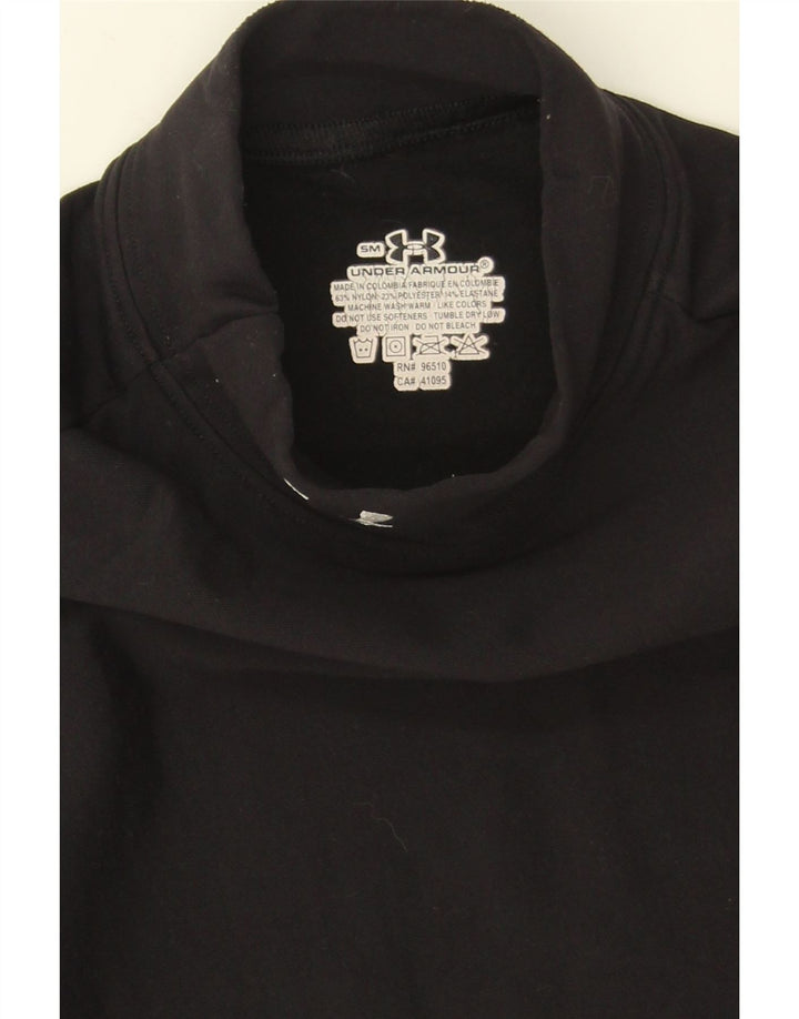Under Armour Camiseta de manga larga para mujer UK 10 Small Black Nylon