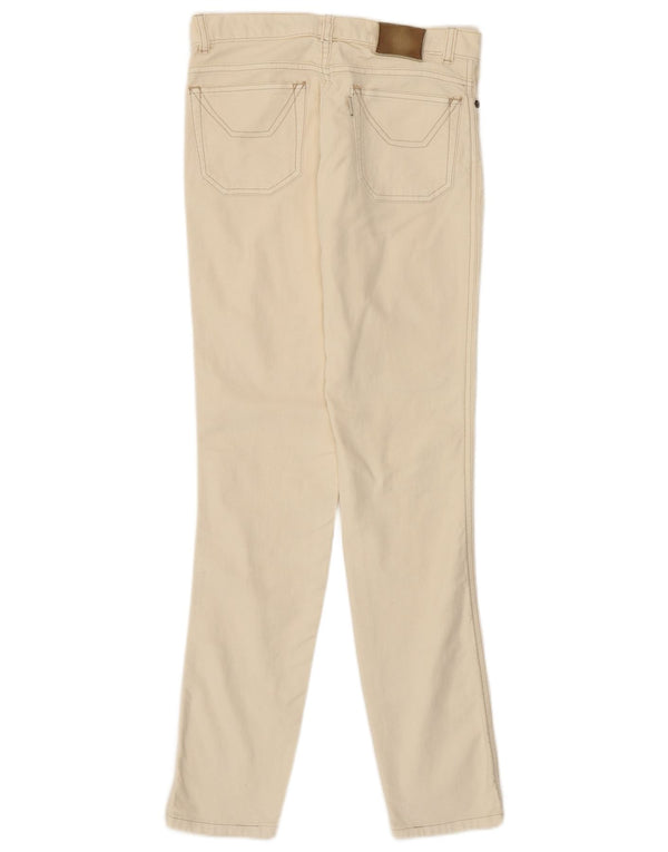 Pantalones informales ajustados para mujer Jeckerson W27 L30 Algodón beige