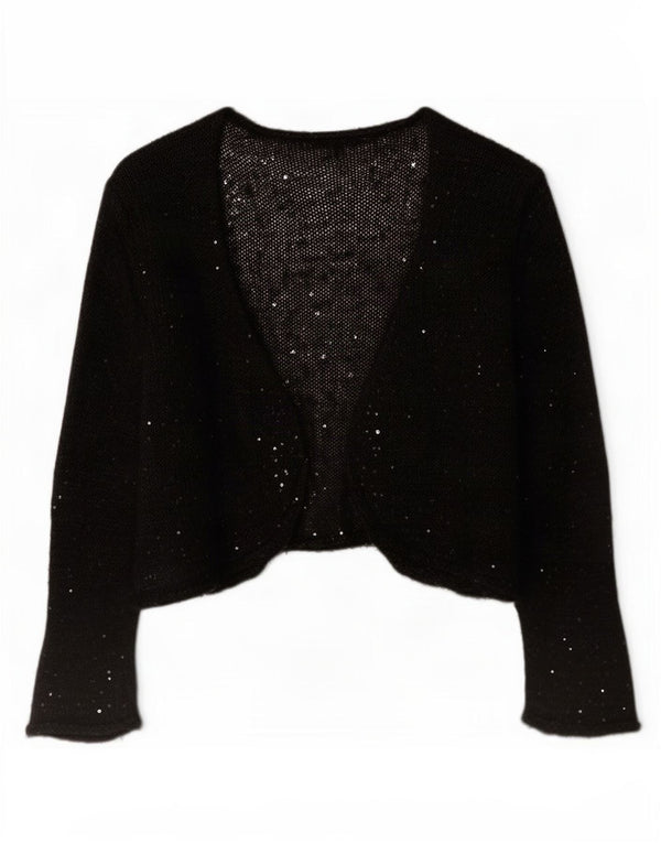 Phase Eight Suéter tipo cárdigan bolero para mujer UK 46 Grande Negro