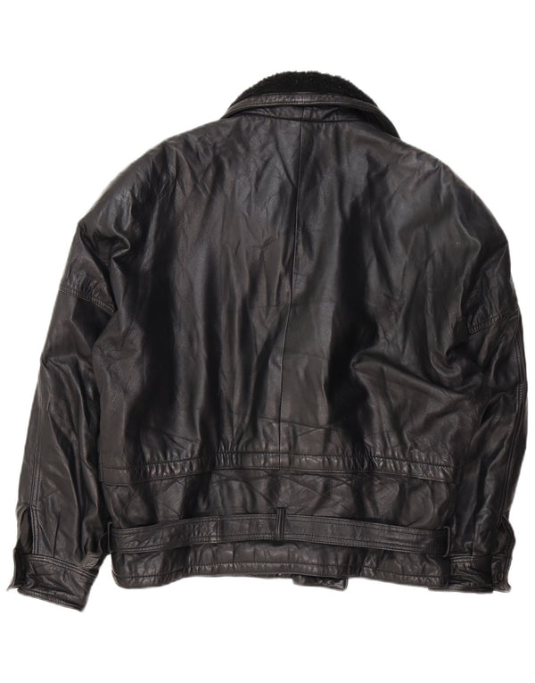 Lavorazione Artigiana Chaqueta holgada para hombre IT 48 Medium Black