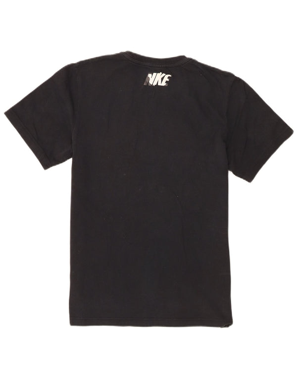 Nike Camiseta gráfica para hombre Top mediano de algodón negro