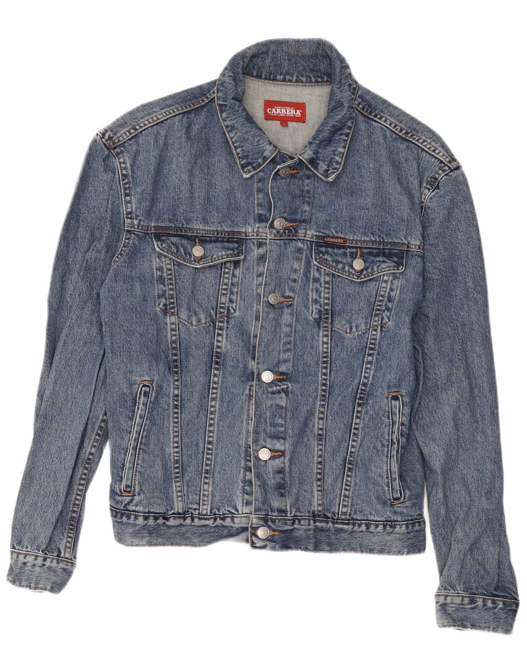 Carrera Chaqueta vaquera para hombre UK 40 Grande Algodón azul