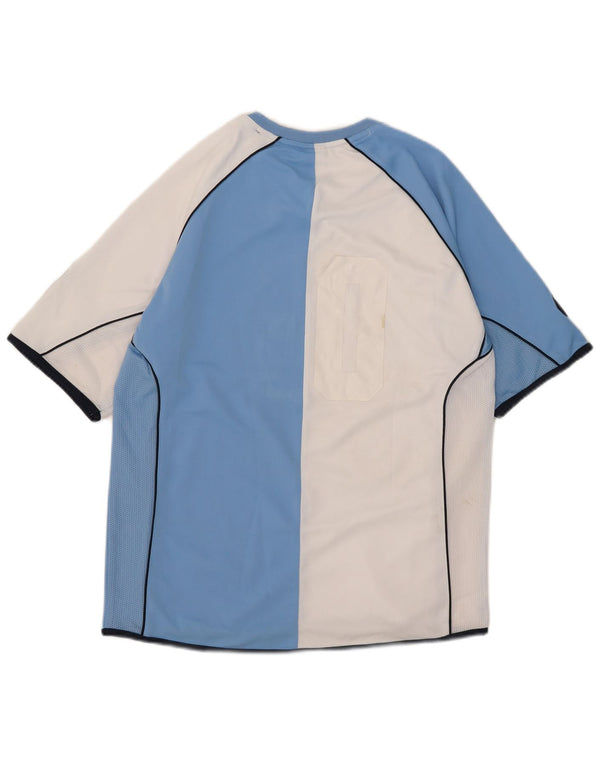 Asics Hombre Camiseta Gráfica Top Azul Medio Colorblock Poliéster