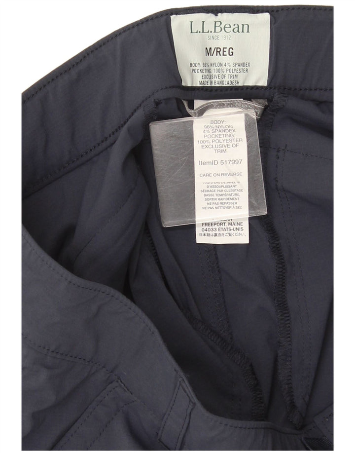 L.L.Bean Pantalones capri cargo para hombre medianos W32 L22 nailon azul marino