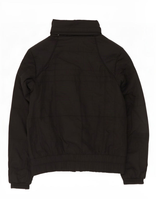 Nike Chaqueta acolchada con capucha para mujer UK 10/12 Mediana Negro Poliéster