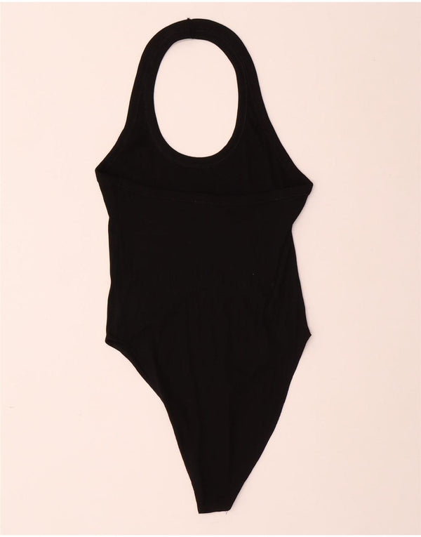 ZARA Womens Bodysuit UK 12 Medium Black