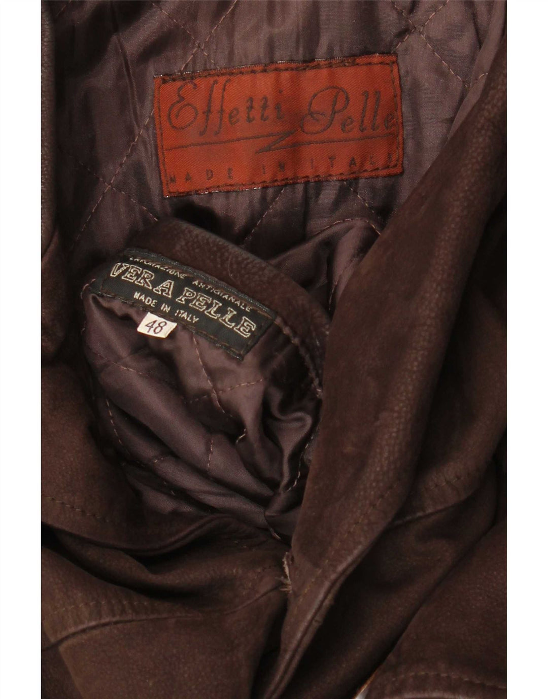 Lavorazione Artigianale Chaqueta de cuero para hombre IT 48 Marrón medio