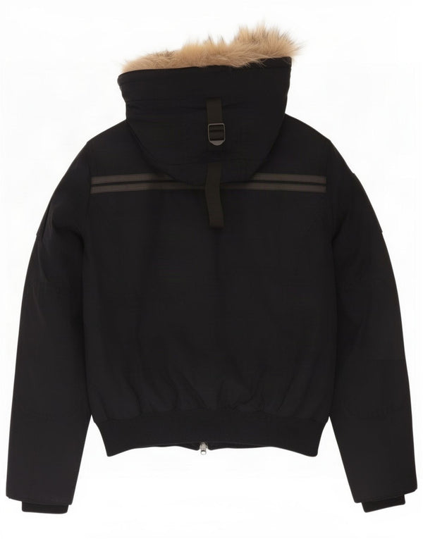 Museum Chaqueta acolchada con capucha para hombre UK 38 Medium Azul marino Algodón
