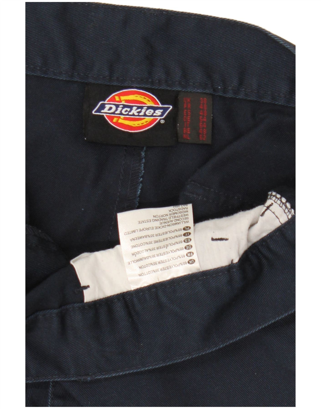 Dickies Pantalones cortos cargo para hombre W38 XL Poliéster azul marino