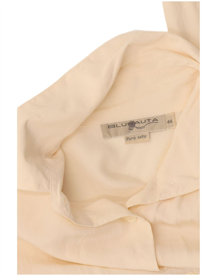 Blusa Blunauta Mujer IT 44 Mediana Seda Blanco Roto