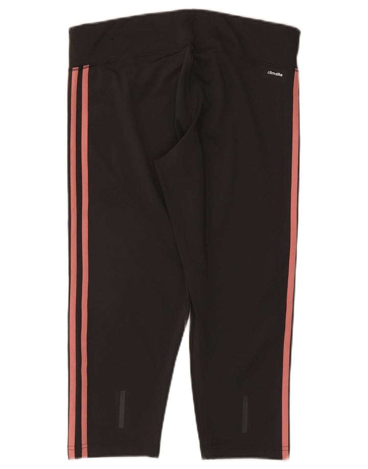Adidas Mujer Climalite Capri Leggings UK 16/18 Grande Gris Poliéster
