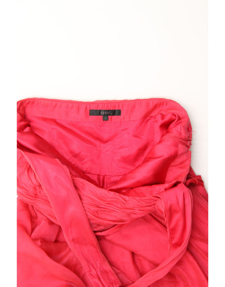COAST Womens Halter Dress UK 16 Large Pink Lyocell Vintage Coast and Second-Hand Coast from Messina Hembry 