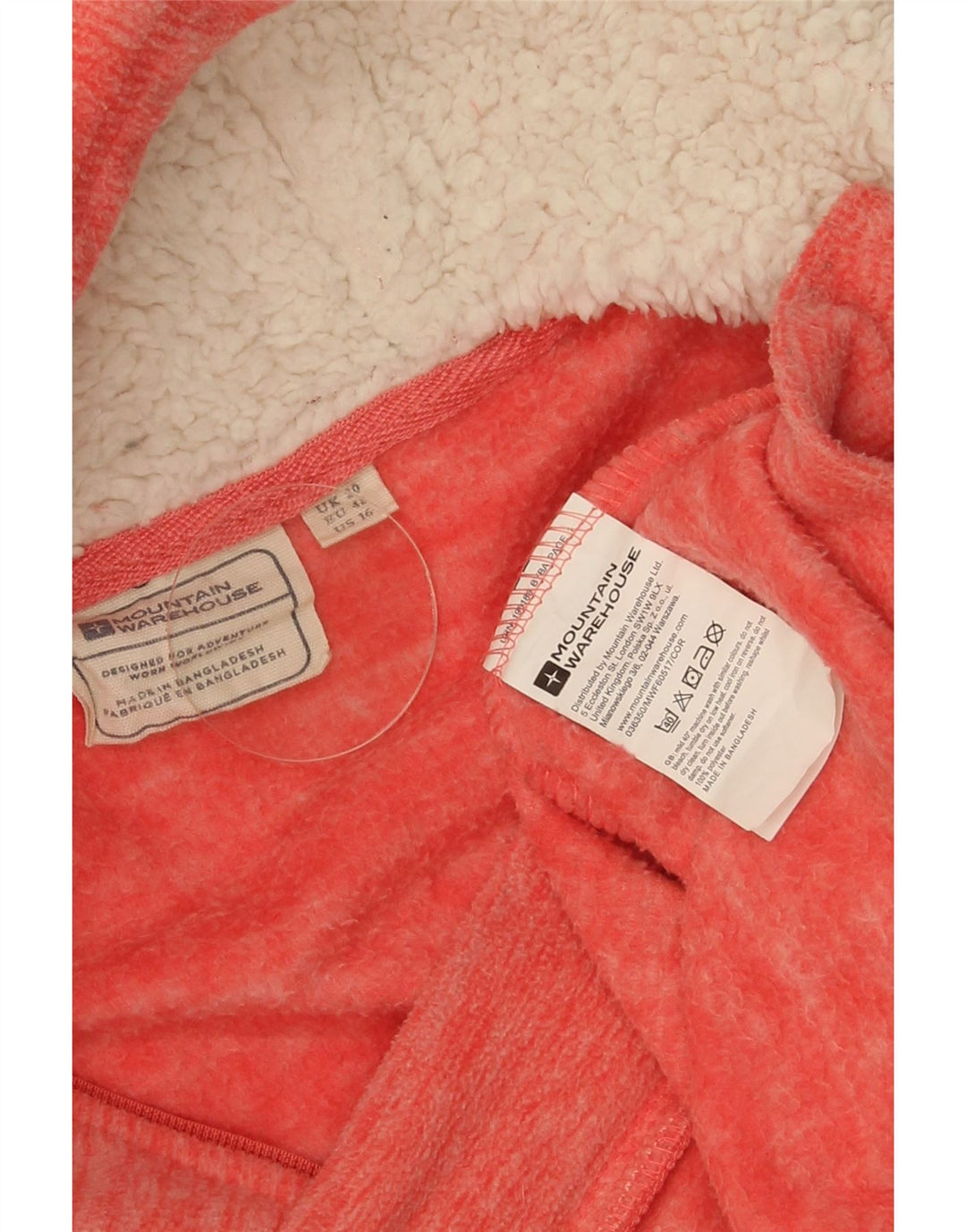 Chaqueta polar con capucha para mujer Mountain Warehouse ES 39 2XL Poliéster rojo