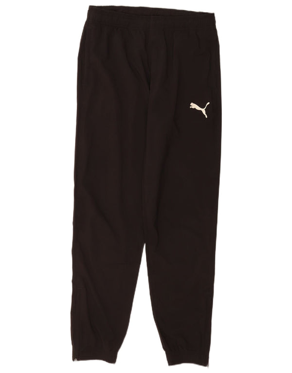 Puma Mens Tracksuit Trousers Joggers Small Black Polyester Sports