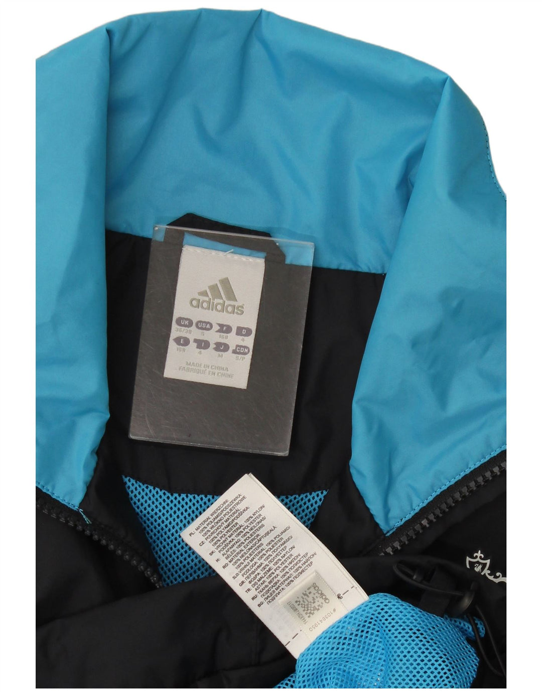 Adidas - Chaqueta impermeable Liverpool para hombre, talla 36/38, talla pequeña, color azul marino, poliamida