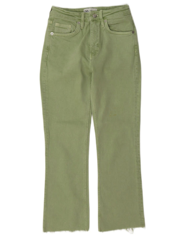 Zara Vaqueros Rectos Mujer EU 34 2XS W24 L27 Verde