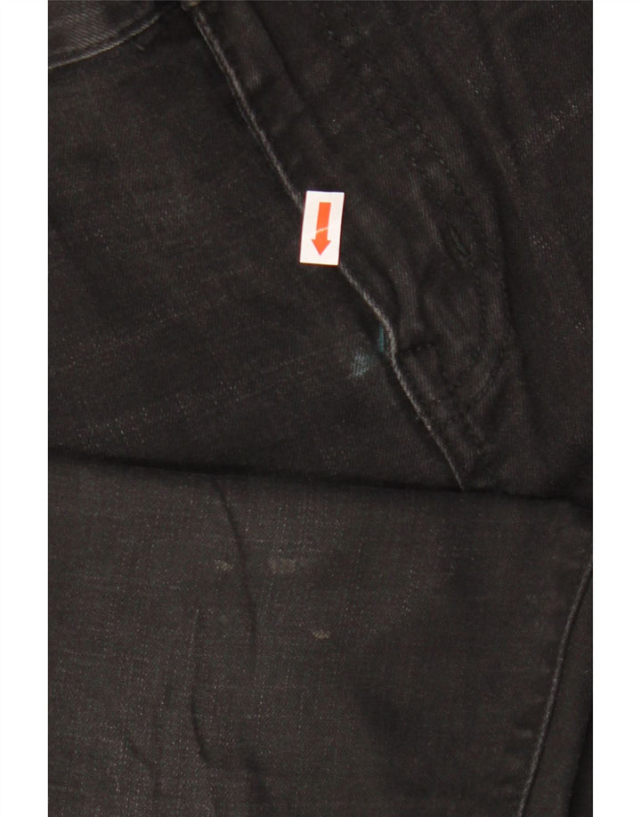 Superdry Vaqueros pitillo para hombre W30 L30 Algodón negro