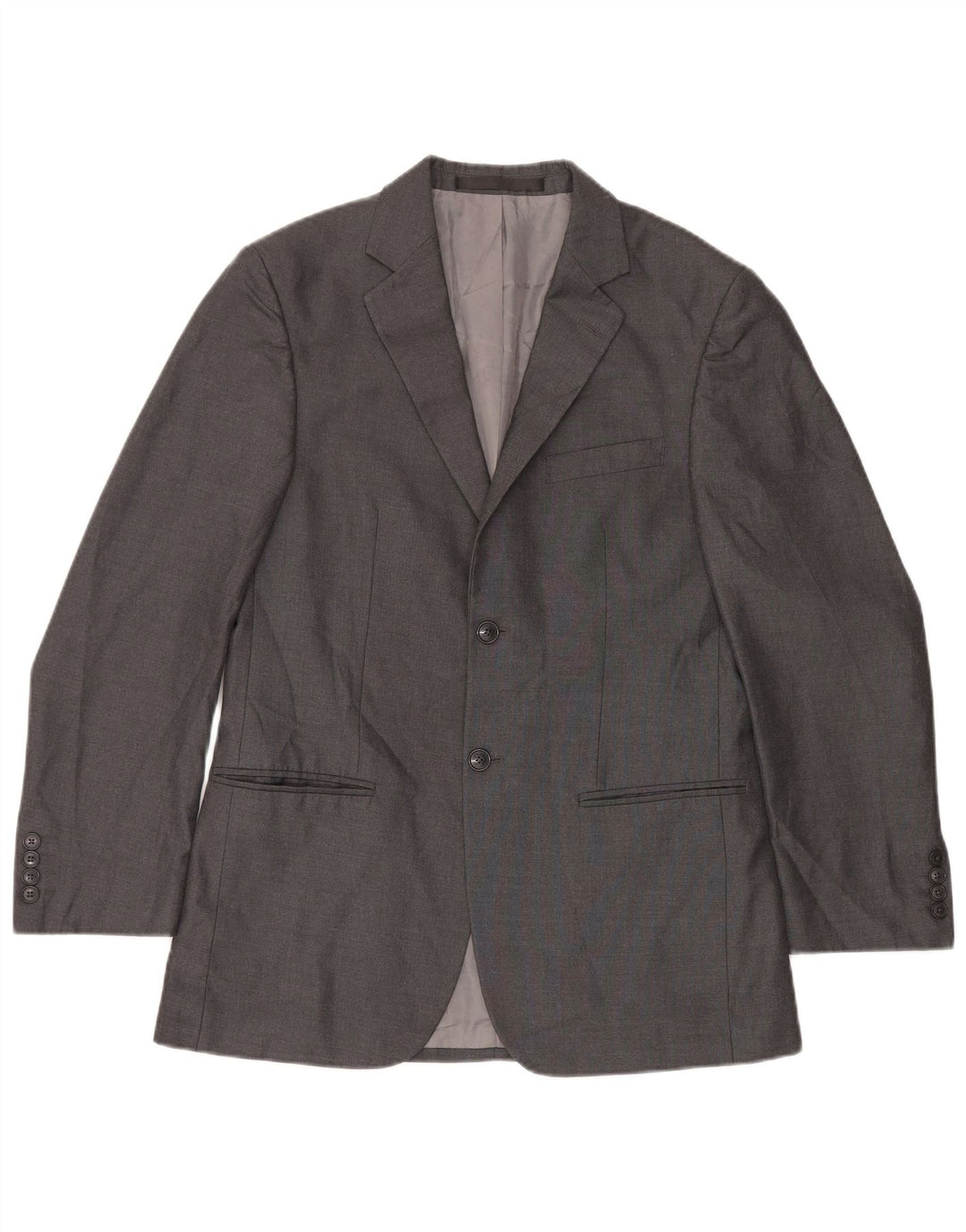 Marks & Spencer Chaqueta tipo blazer de 2 botones para hombre UK 38 Poliéster gris medio
