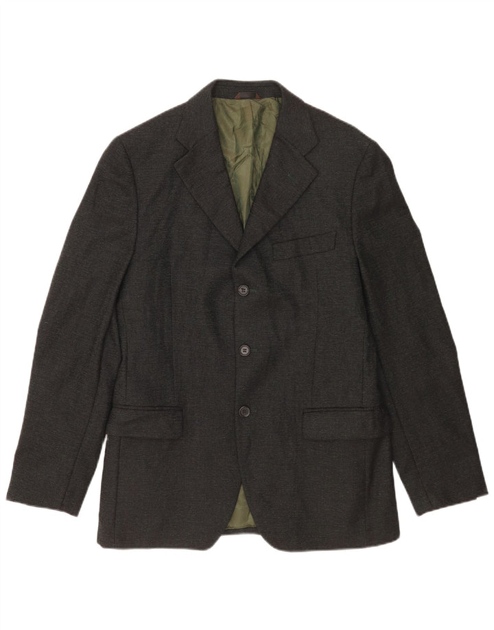 Basile Chaqueta tipo blazer de 3 botones para hombre IT 48 Lana merino negra mediana