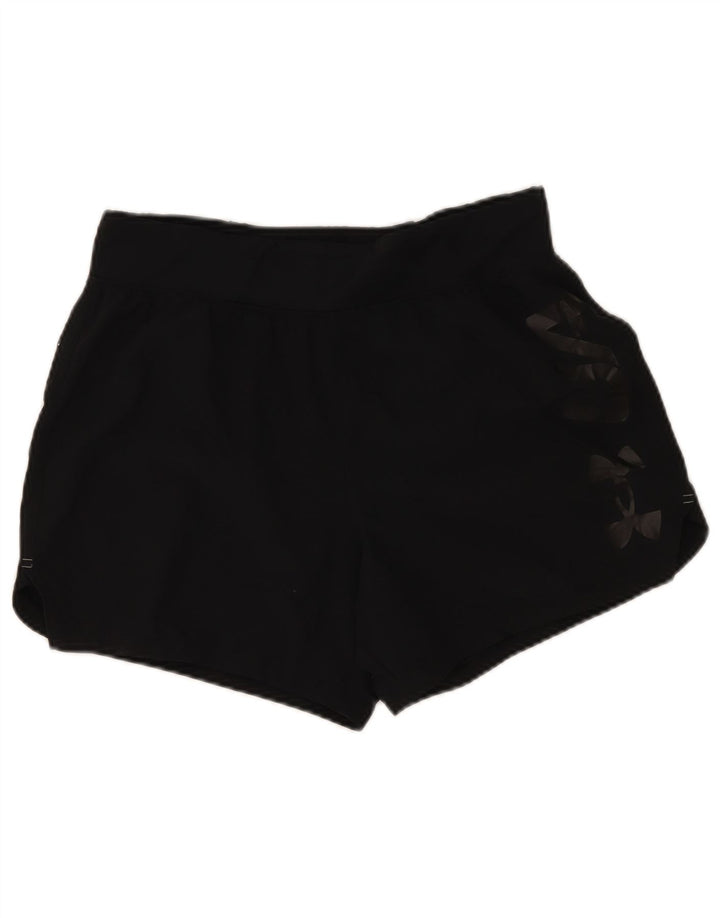 Under Armour Pantalones cortos deportivos con gráficos para hombre, talla grande, negro