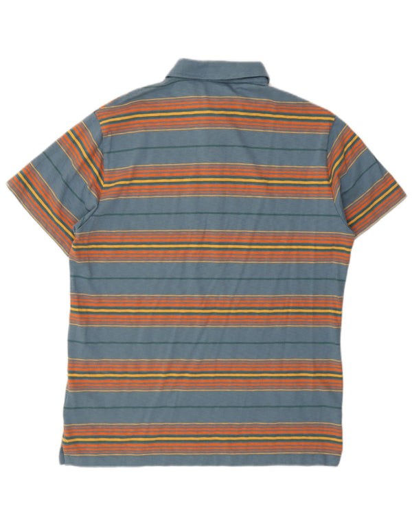 Superdry Polo para hombre 2XL Algodón a rayas azules