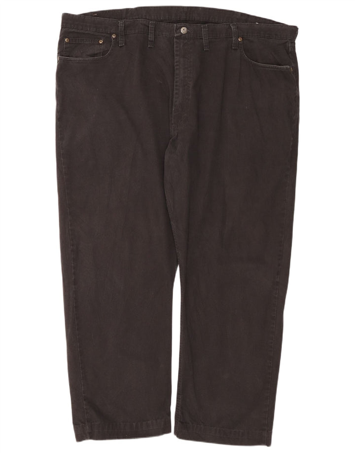 WRANGLER Vaqueros rectos para hombre W46 L30 Algodón negro