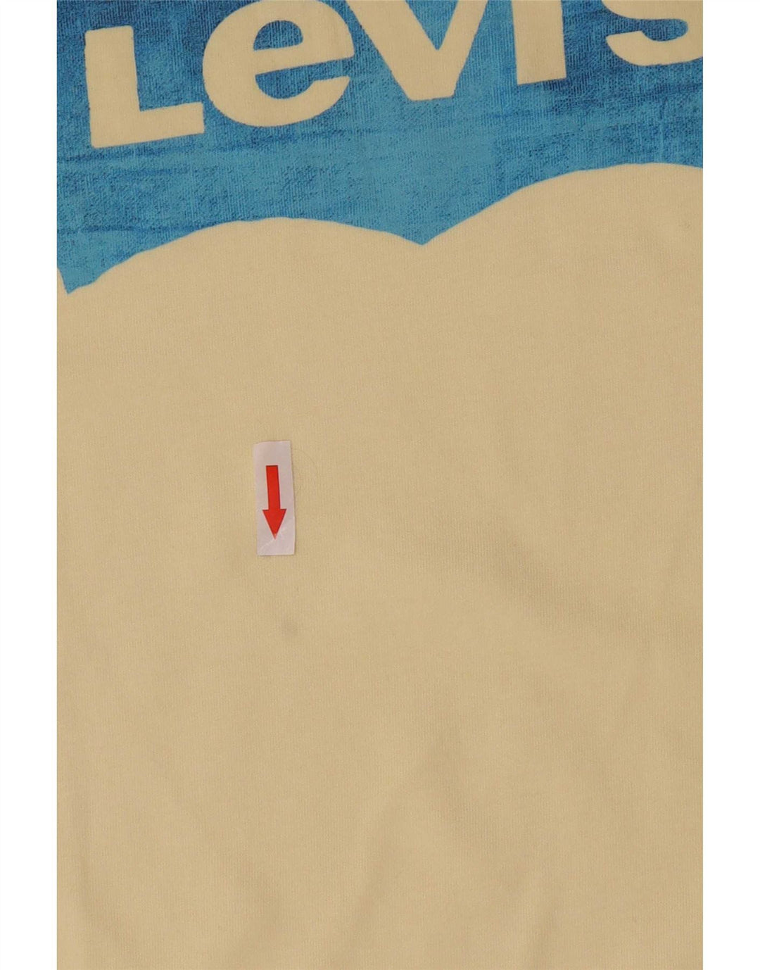 Levi's Hombre Camiseta Gráfica Top Algodón Amarillo Medio