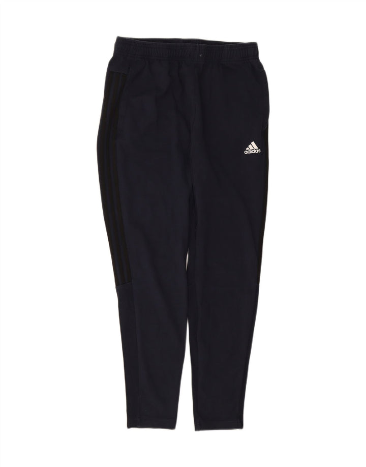 ADIDAS Mens Tracksuit Trousers Large Navy Blue Cotton Vintage Adidas and Second-Hand Adidas from Messina Hembry 