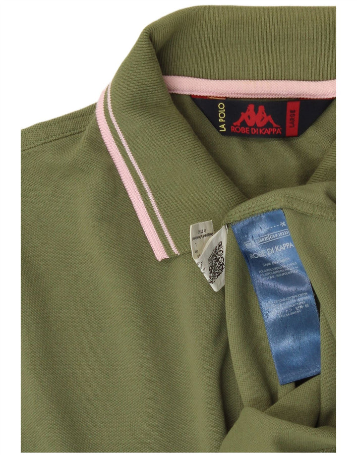 KAPPA Polo Hombre Grande Algodón Verde