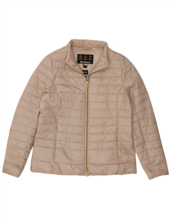 Chaqueta acolchada para mujer Barbour UK 46 Poliéster beige grande