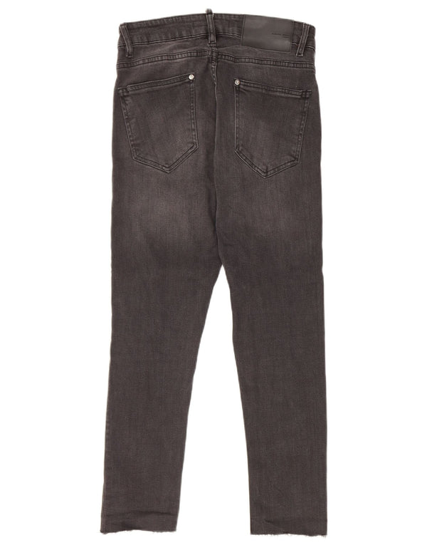 Zara Vaqueros Slim para Hombre EU 36 XS W29 L24 Algodón Gris