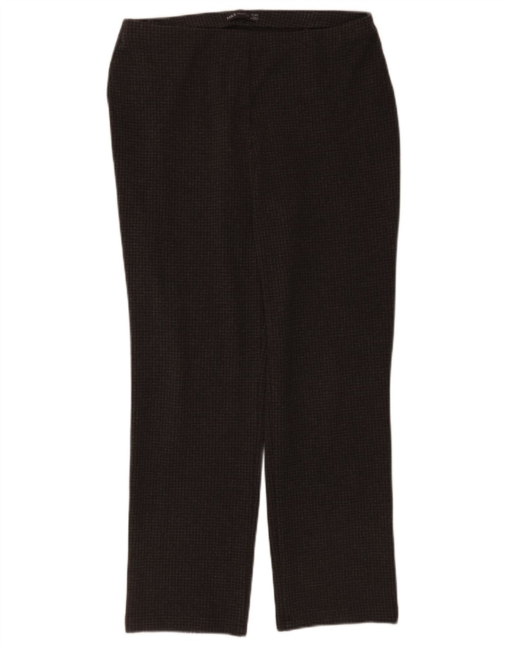 Marks & Spencer Pantalones Casuales para Mujer UK 12 Medium W32 L28 Negro