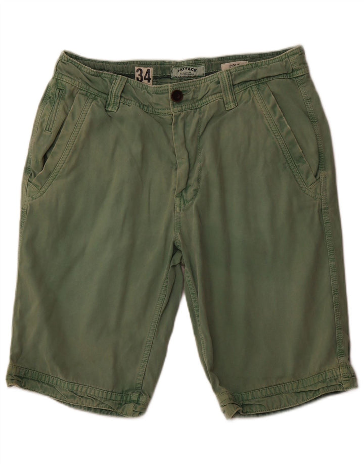 FAT FACE Pantalones cortos chinos para hombre W34 Algodón verde grande