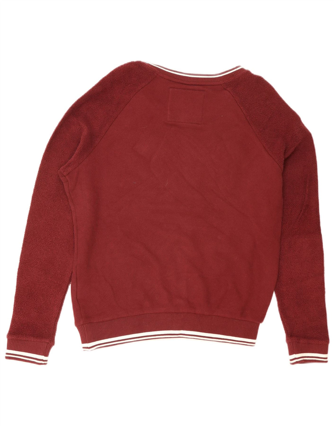 Superdry Mujer Gráfico Sudadera De Gran Tamaño Jersey Reino Unido 44 Granate Grande