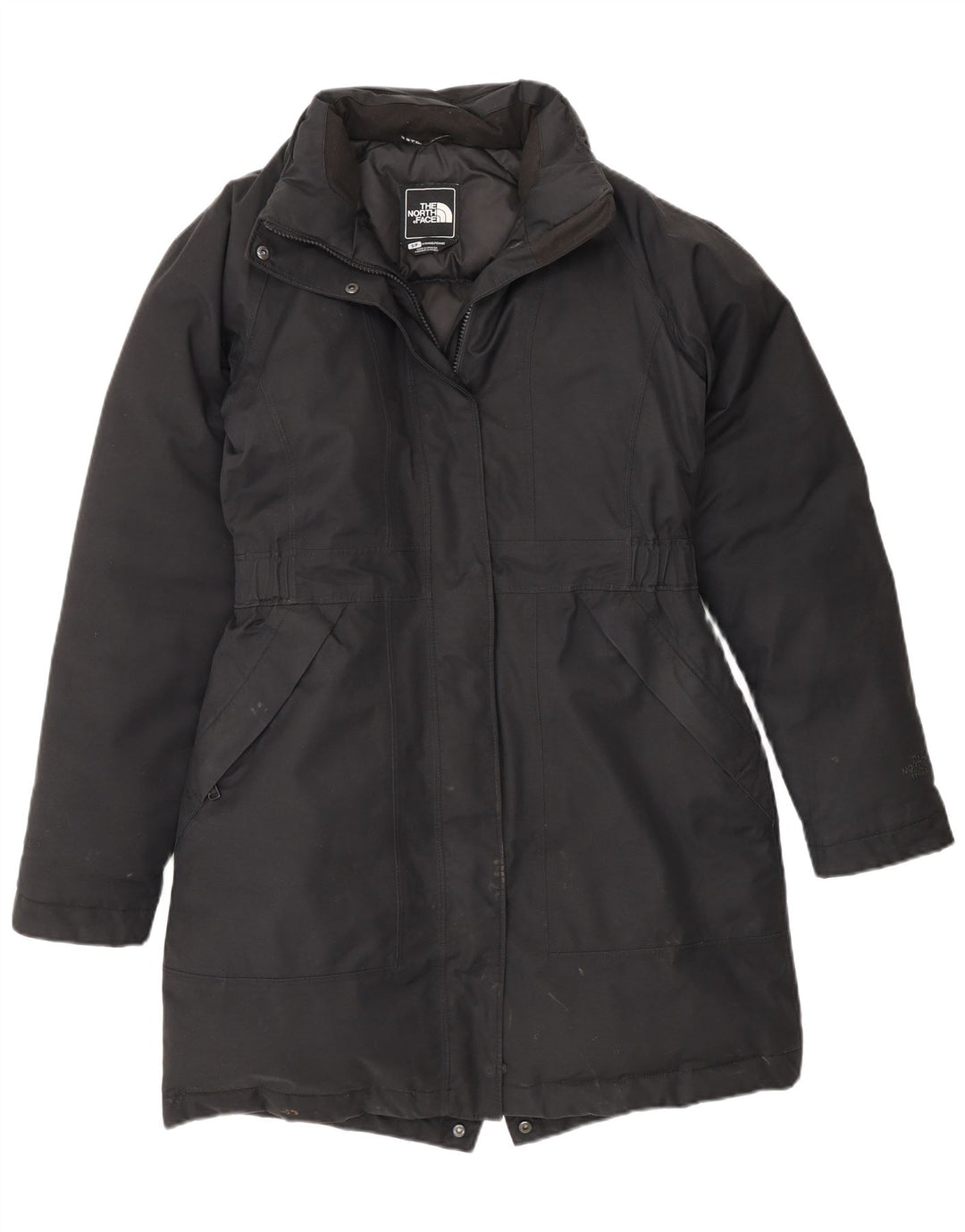 The North Face Abrigo acolchado para mujer UK 10 Small Algodón negro